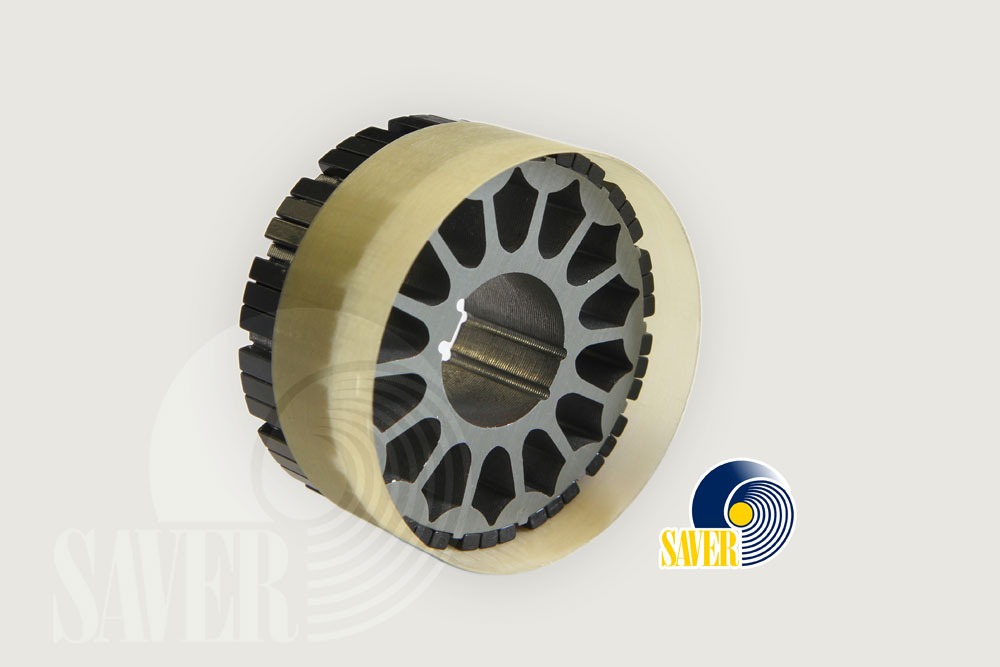 Bandaging for synchronous servo motors by SAVER Spa